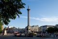 Architectural detail of Trafalgar Square in central London Royalty Free Stock Photo